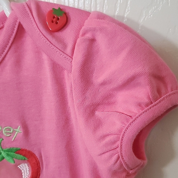 NWT New Gymboree Pink Looking Good Strawberry Short Sleeve Top Girls Size 2T - Picture 5 of 5